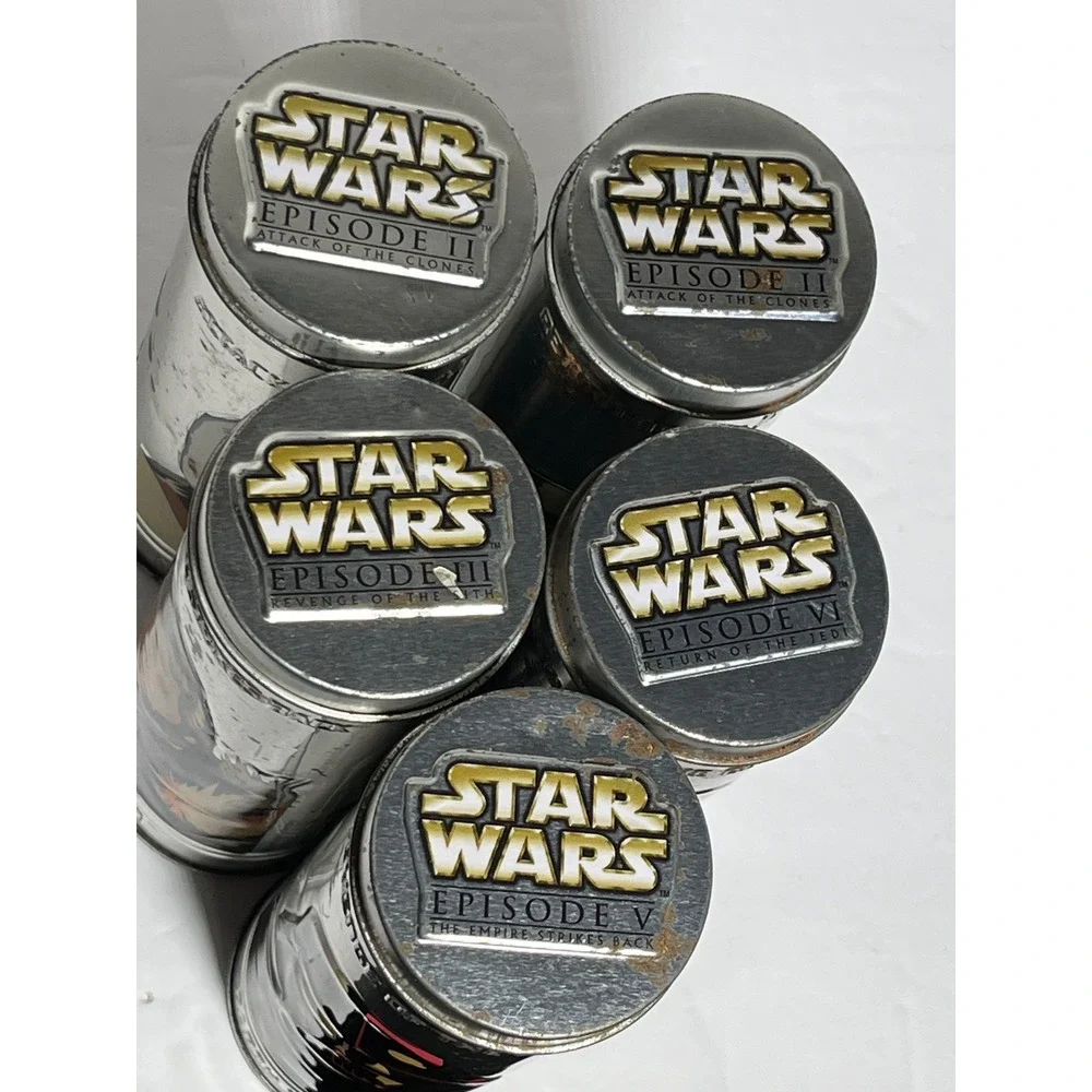 Star Wars 2005 Star Wars Collectables Canisters‎ (empty) Burger King Lot of 5